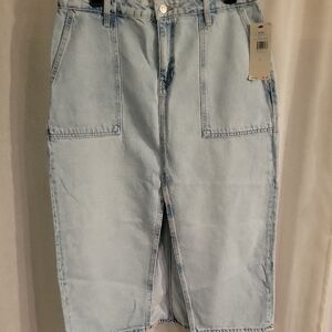 Mavi Sky Blue Denim with Button Detail